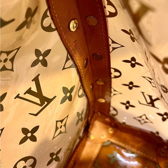 Louis Vuitton Vinyl Neo Cabas Ambre MM Hand Tote Bag EUC free shipping - Picture 8 of 9